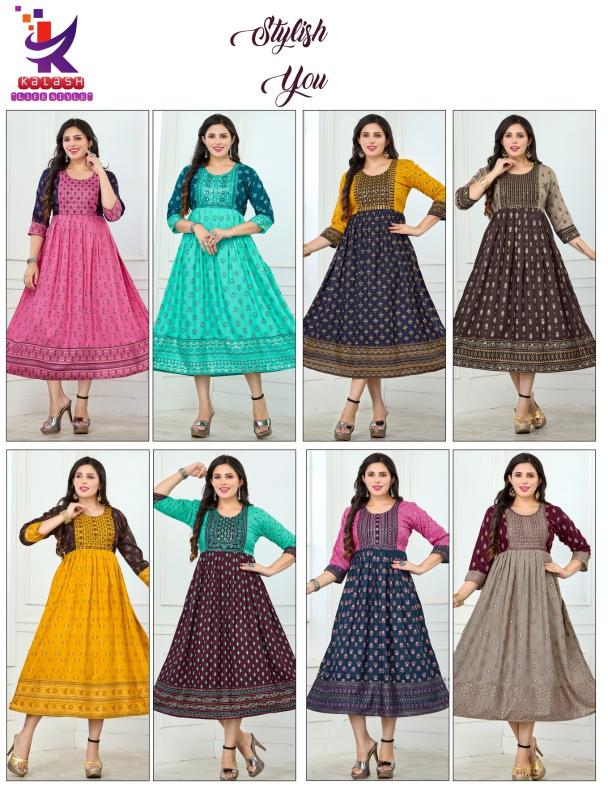 kalash Stylish You catalog anarkali kurtis for womens online india
