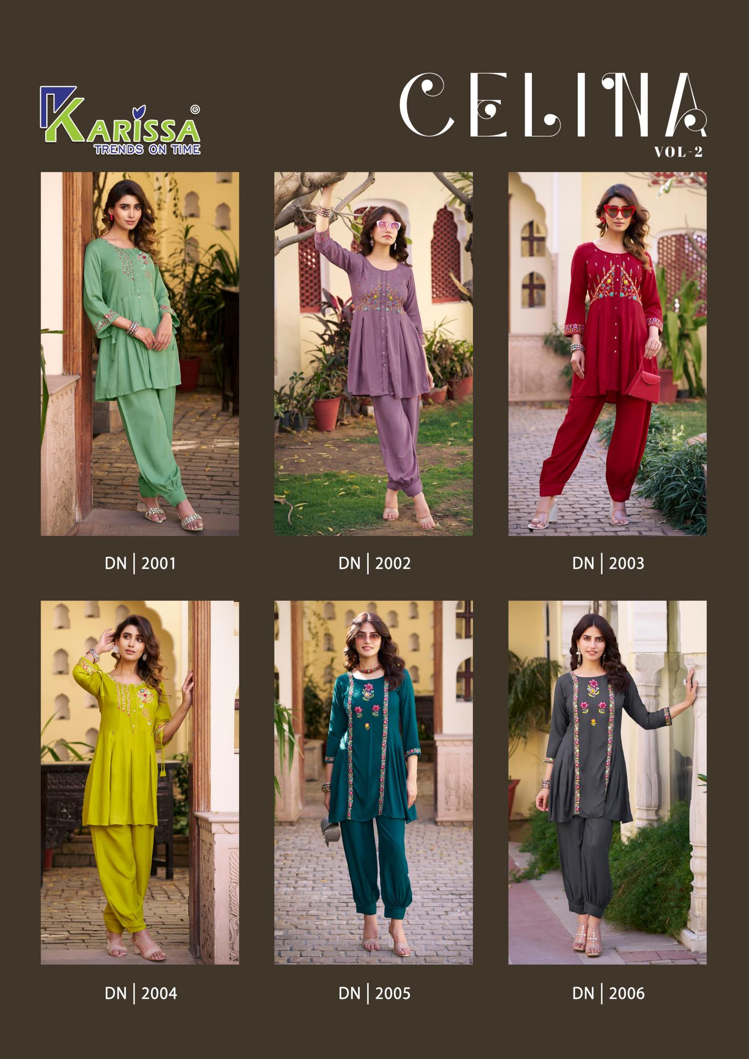 Karissa Celina Vol 2 Catalog western cord sets for women