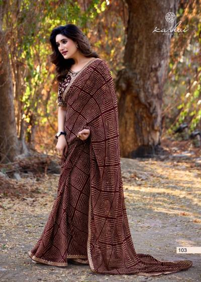 Kashvi Chuneri Vol 1 Catalog india beautiful woman saree