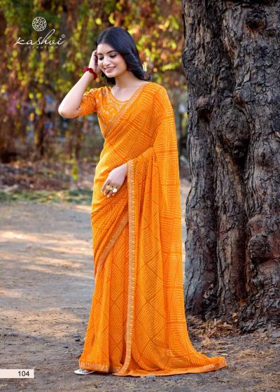 Kashvi Chuneri Vol 1 Catalog india beautiful woman saree