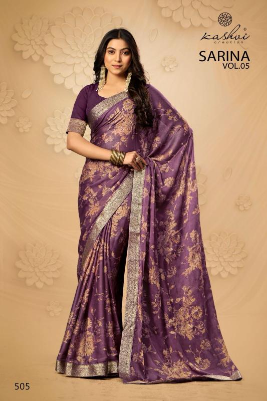 Kashvi Sarina Vol 5 catalog low price saree in surat