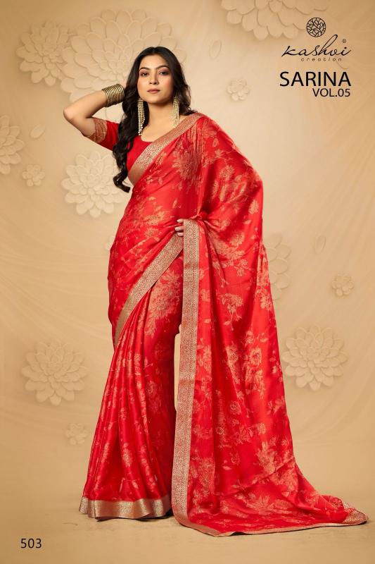 Kashvi Sarina Vol 5 catalog low price saree in surat