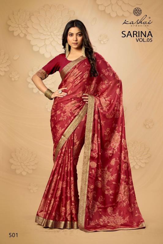 Kashvi Sarina Vol 5 catalog low price saree in surat