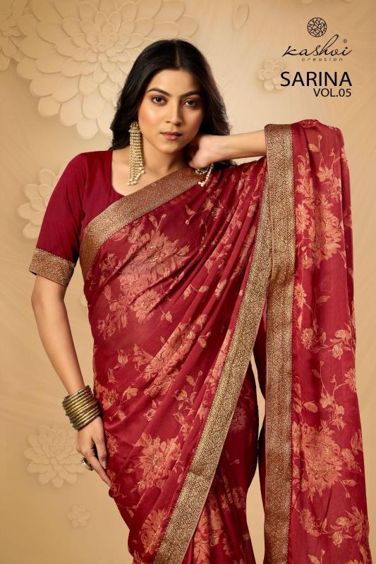 Kashvi Sarina Vol 5 catalog low price saree in surat