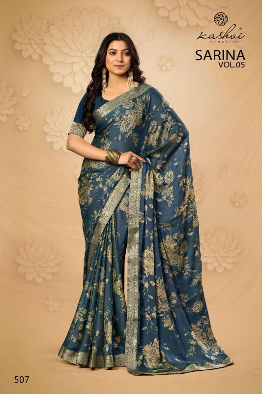Kashvi Sarina Vol 5 catalog low price saree in surat