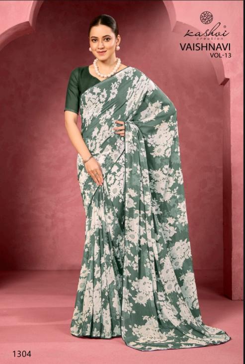 Kashvi Vaishnavi Vol 13 Catalog georgette saree wholesale surat