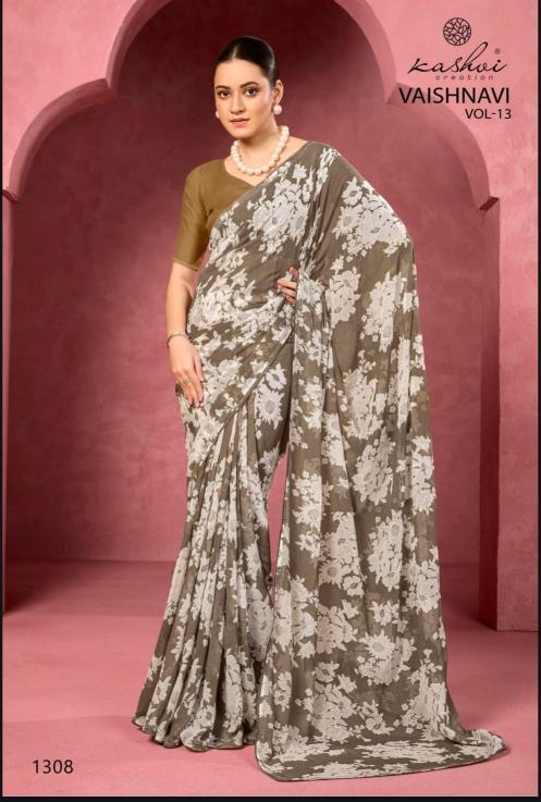 Kashvi Vaishnavi Vol 13 Catalog georgette saree wholesale surat