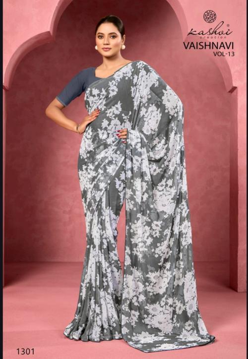 Kashvi Vaishnavi Vol 13 Catalog georgette saree wholesale surat