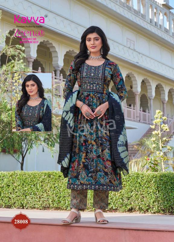 KAVYA ZEENAT VOL 28 Naira Cut Kurtis Catalogue Wholesale Price