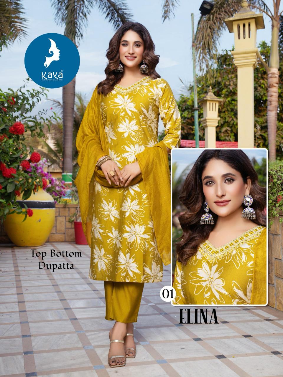Kaya Elina catalog kurti neck design 2025 in india