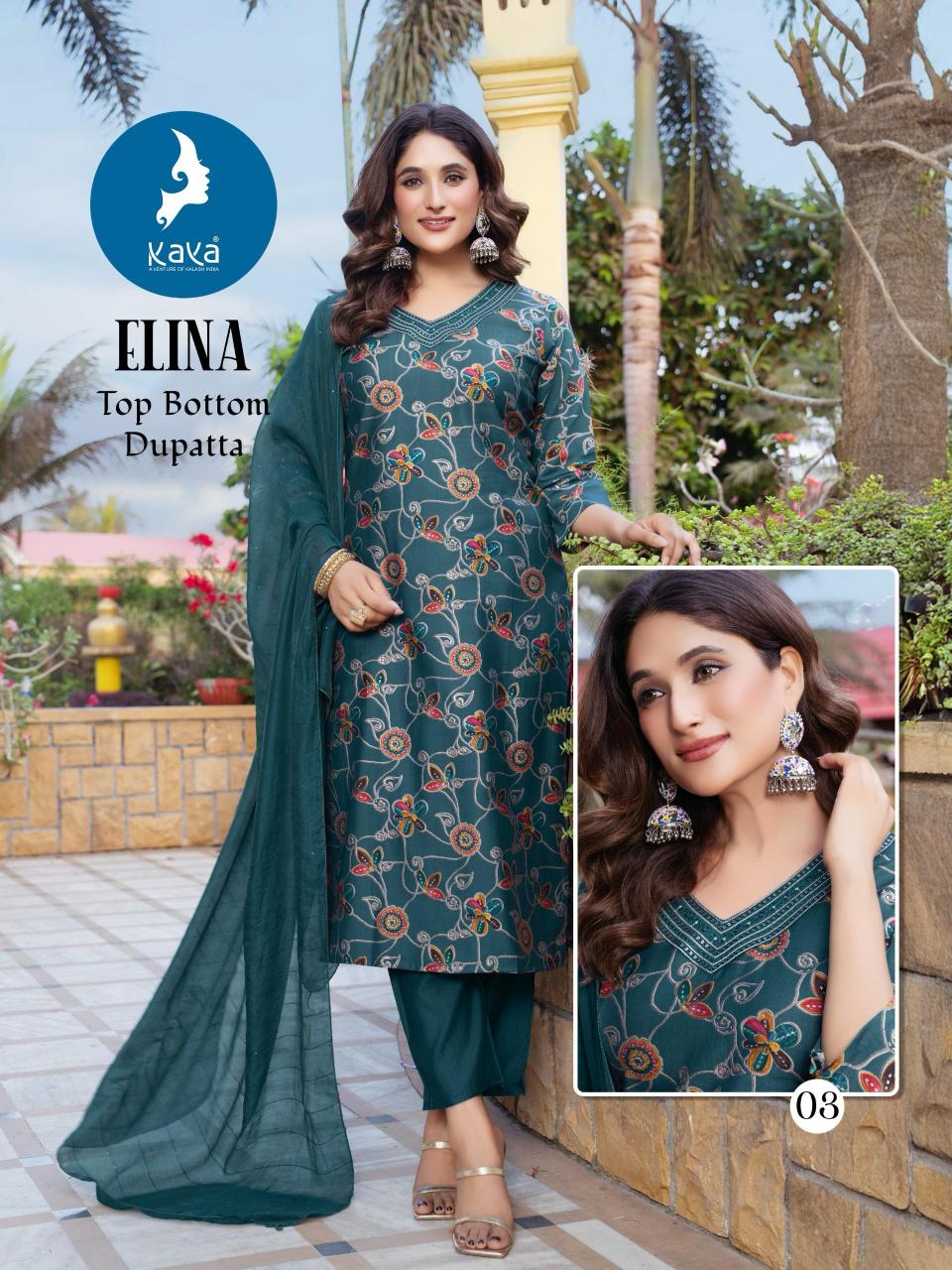 Kaya Elina catalog kurti neck design 2025 in india