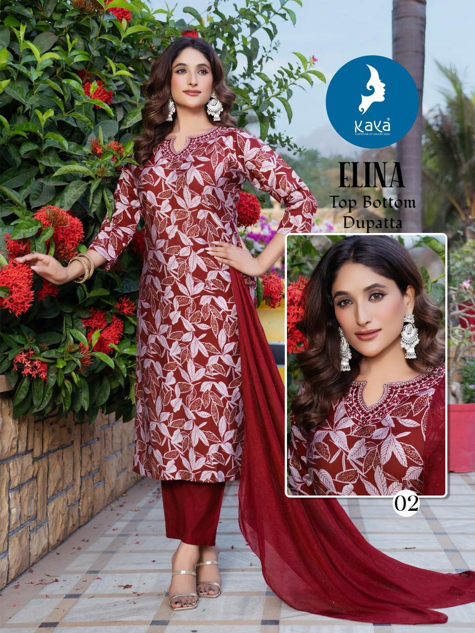 Kaya Elina catalog kurti neck design 2025 in india