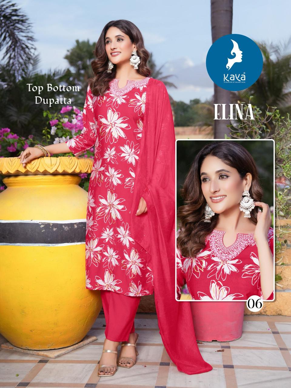 Kaya Elina catalog kurti neck design 2025 in india