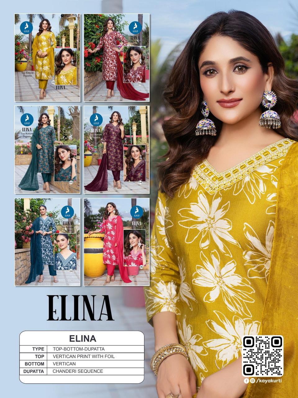 Kaya Elina catalog kurti neck design 2025 in india