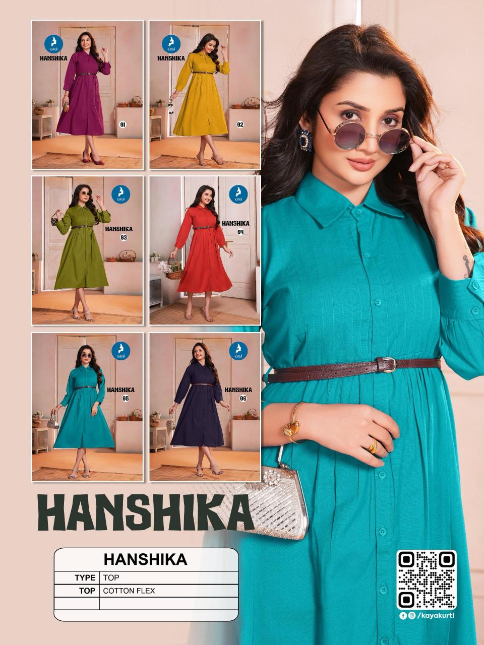 Kaya Hanshika catalog western dress wholesaler surat 