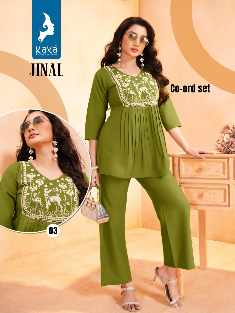 Kaya Jinal Catalog coord set for women wholesale
