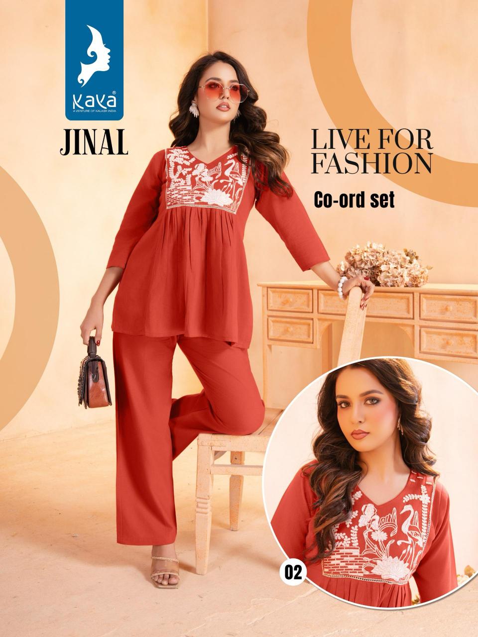 Kaya Jinal Catalog coord set for women wholesale