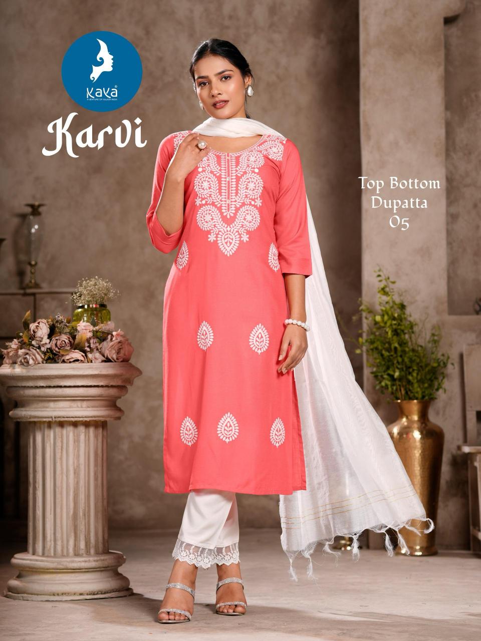 Kaya Karvi catalog rayon kurtis online india
