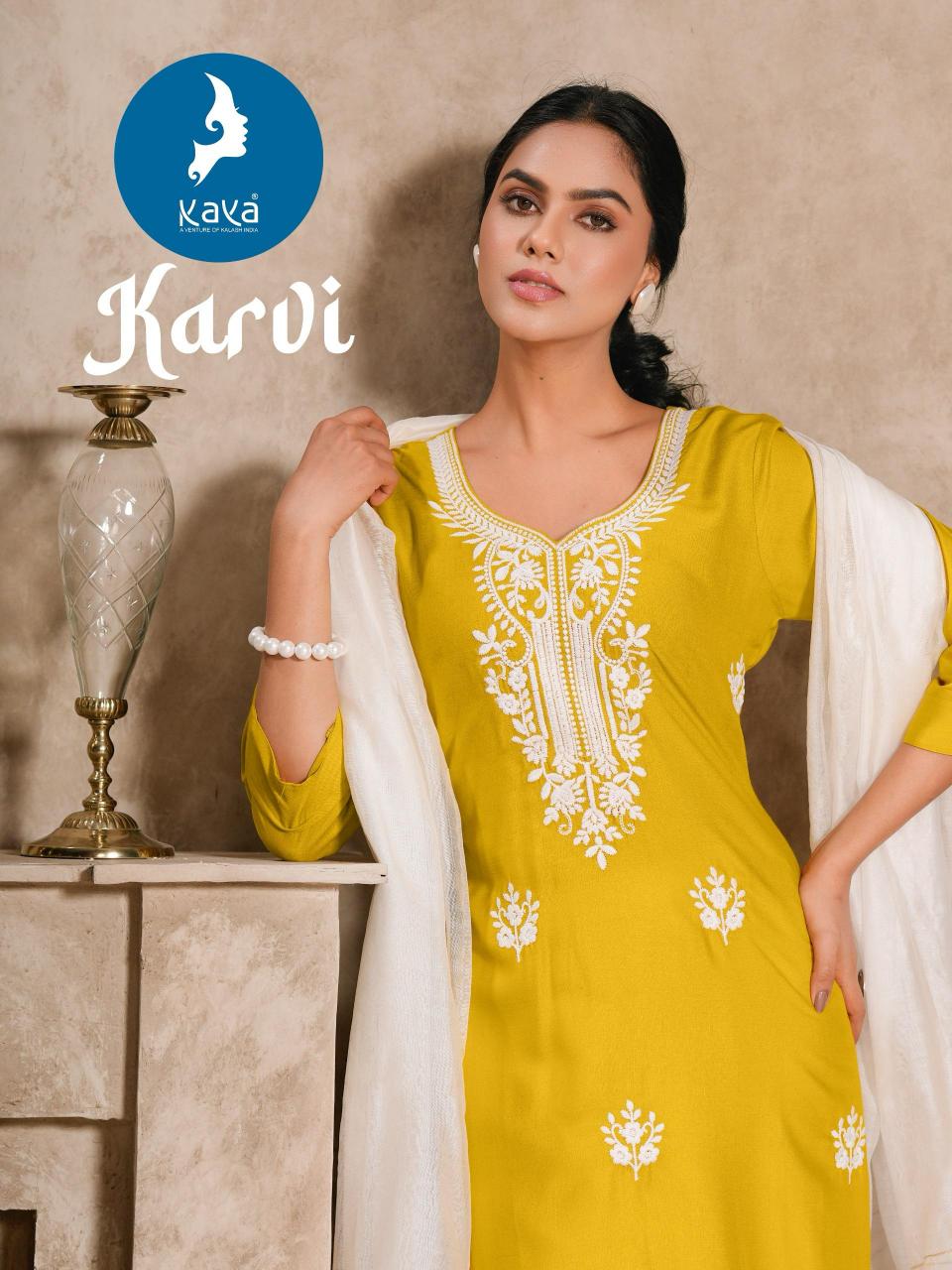 Kaya Karvi catalog rayon kurtis online india