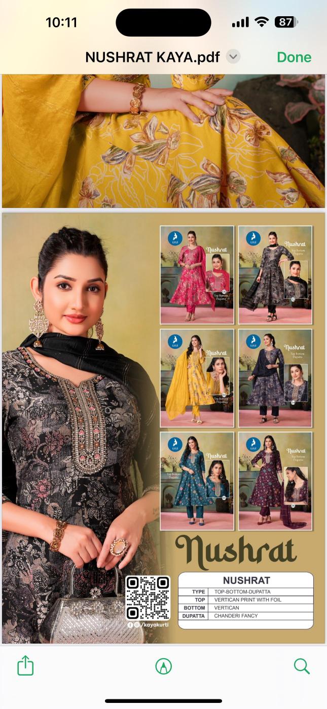 Kaya Nushrat Catalog westside kurtis online in india