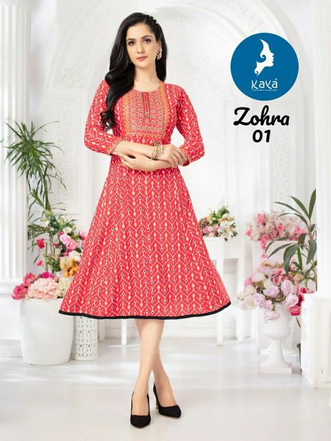 Kaya Zohra Catalog anarkali kurti buy online india