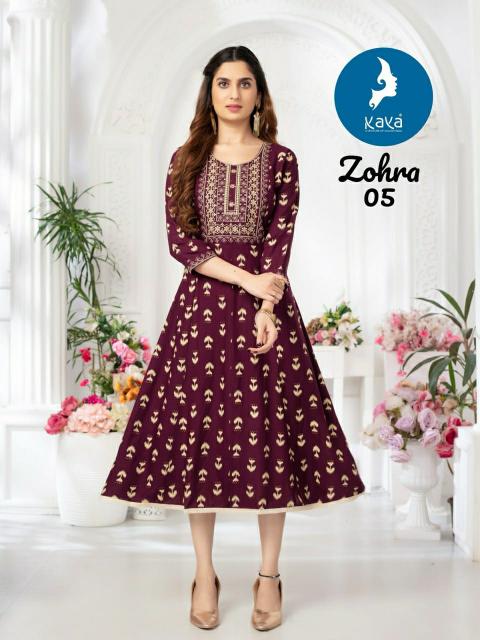 Kaya Zohra Catalog anarkali kurti buy online india
