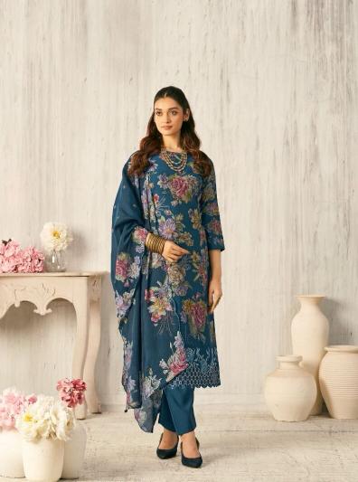 Kesar Sunflower Catalog ladies dress material wholesale market