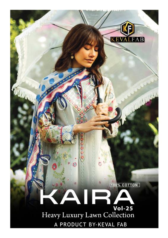KevalFab Kaira Vol-25 – Karachi Dress Material - Wholesale Catalog