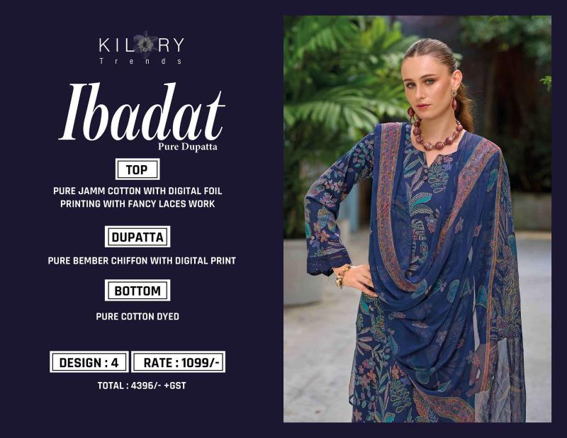 Kilory Ibadat catalog Cotton salwar suit