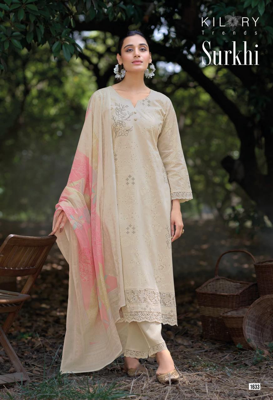 Kilory Surkhi catalog wholesale dealers in salwar kameez surat