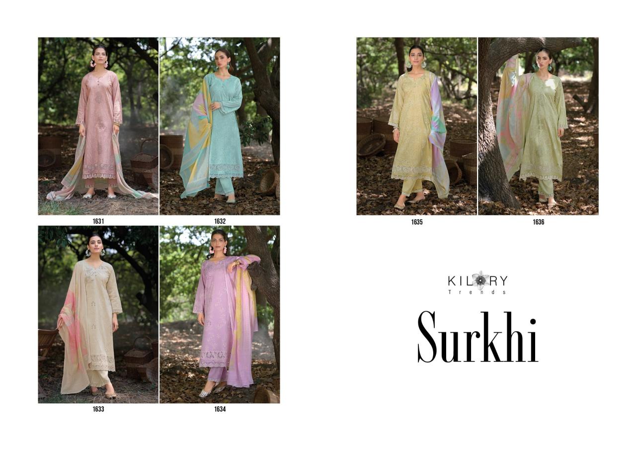 Kilory Surkhi catalog wholesale dealers in salwar kameez surat