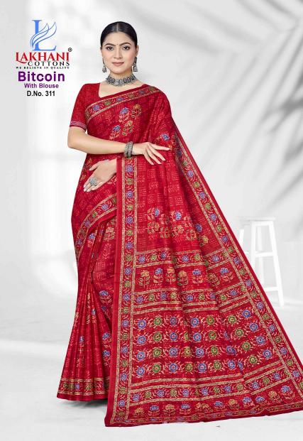 Lakhani Bitcoin Vol-3 – Cotton Saree - Wholesale Catalog