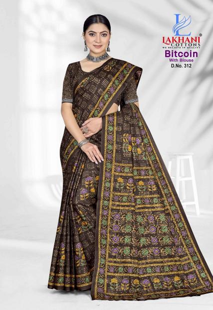Lakhani Bitcoin Vol-3 – Cotton Saree - Wholesale Catalog