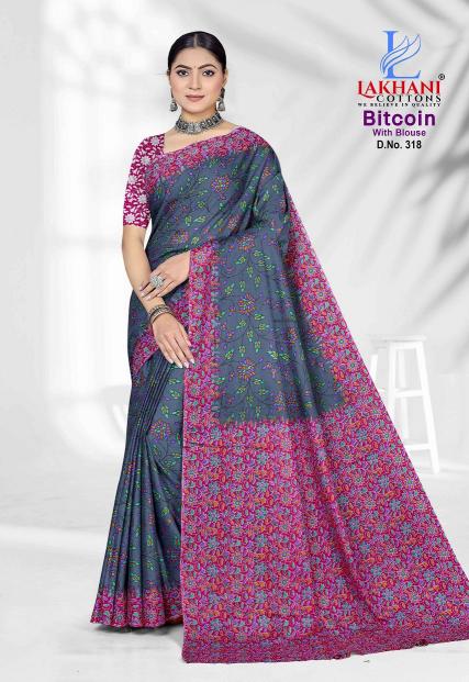 Lakhani Bitcoin Vol-3 – Cotton Saree - Wholesale Catalog