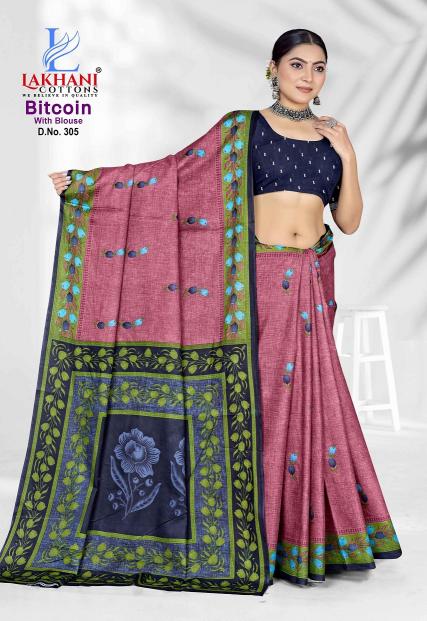 Lakhani Bitcoin Vol-3 – Cotton Saree - Wholesale Catalog
