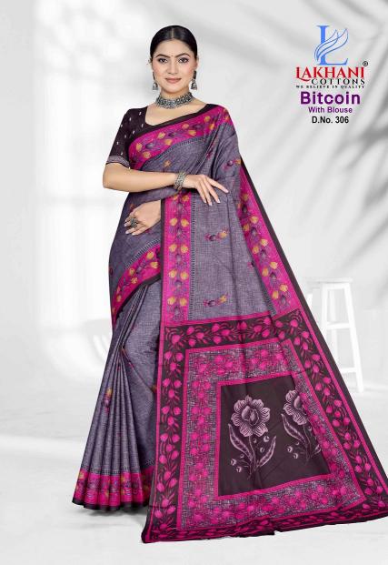Lakhani Bitcoin Vol-3 – Cotton Saree - Wholesale Catalog