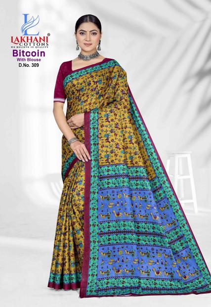 Lakhani Bitcoin Vol-3 – Cotton Saree - Wholesale Catalog