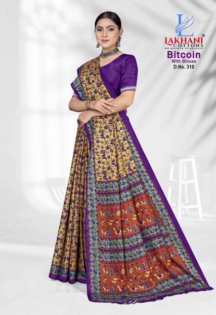 Lakhani Bitcoin Vol-3 – Cotton Saree - Wholesale Catalog
