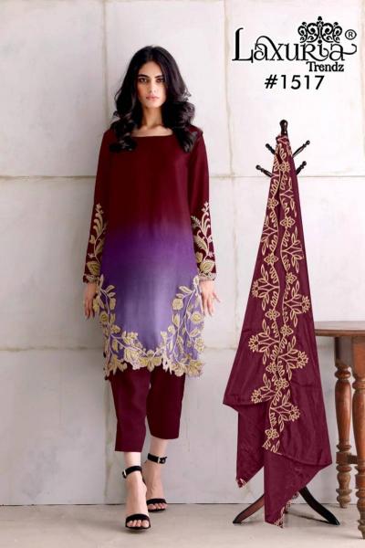 Laxuria Trendz 1517 catalog latest pakistani suit design images