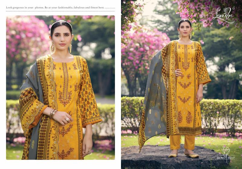 Levisha Madhubala Vol 3 catalog wholesale cotton dress materials in surat with price