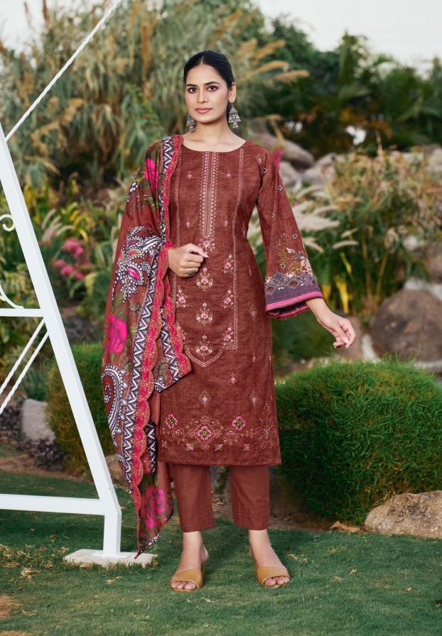 Levisha Riyasat catalog lavina dress material wholesale