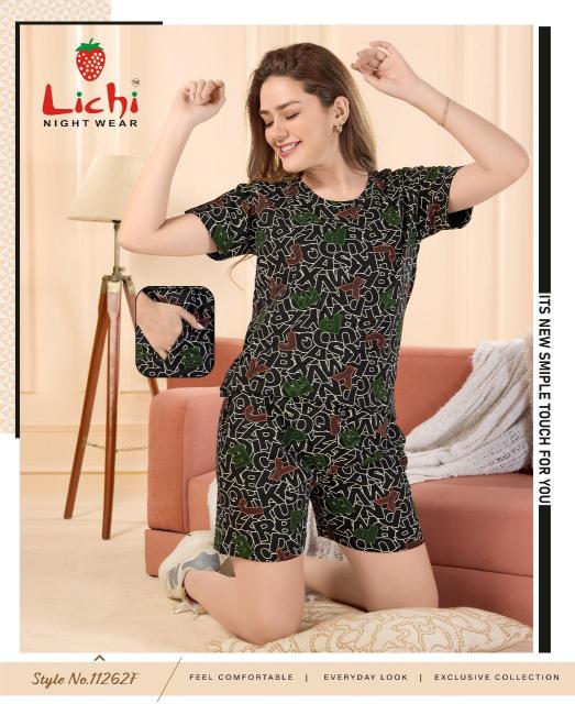 Lichi 11262 A to F Catalog Short 2 Piece Co Ord Set