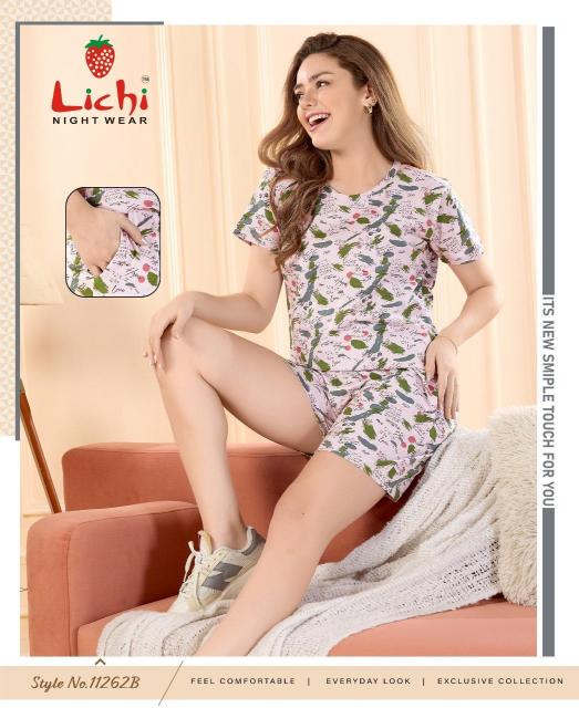Lichi 11262 A to F Catalog Short 2 Piece Co Ord Set