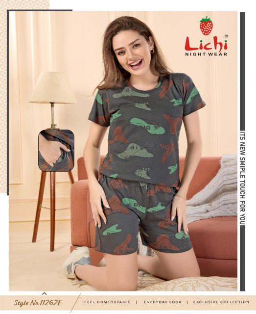 Lichi 11262 A to F Catalog Short 2 Piece Co Ord Set