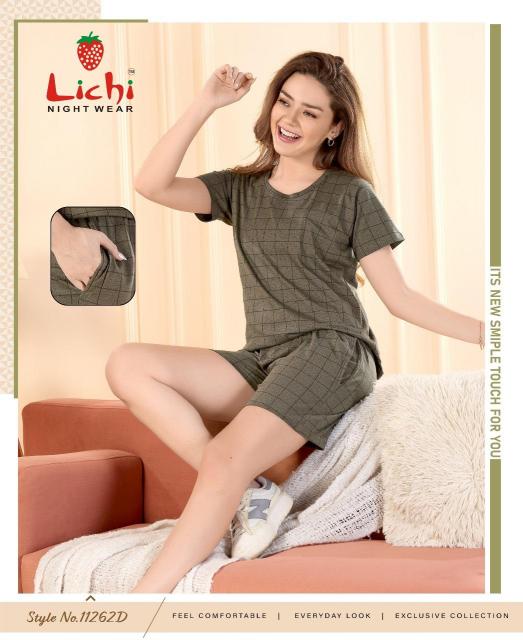 Lichi 11262 A to F Catalog Short 2 Piece Co Ord Set