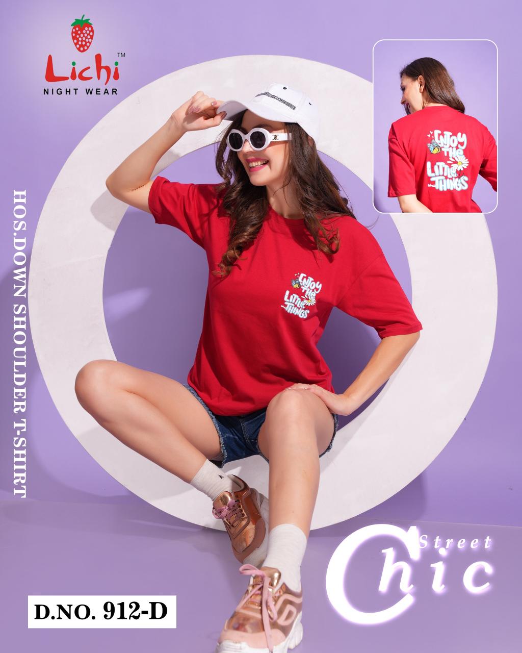 Lichi 912 A TO F Catalog T shirt wholesaler Surat