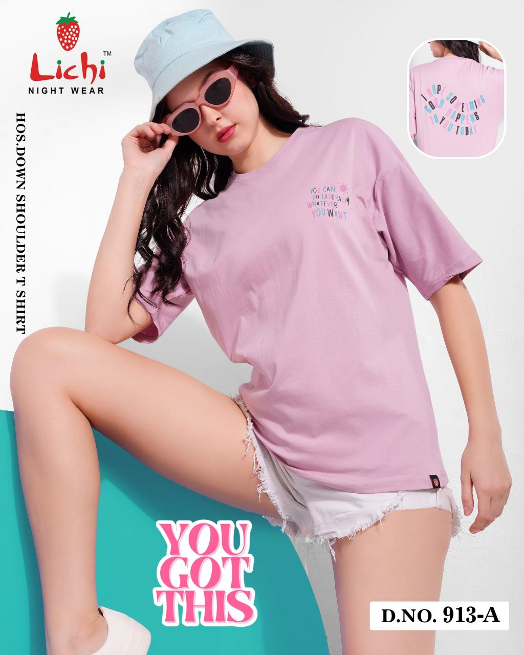 Lichi 913 A TO F Catalog T shirt for women wholesaler Surat 