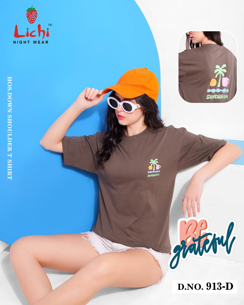 Lichi 913 A TO F Catalog T shirt for women wholesaler Surat 