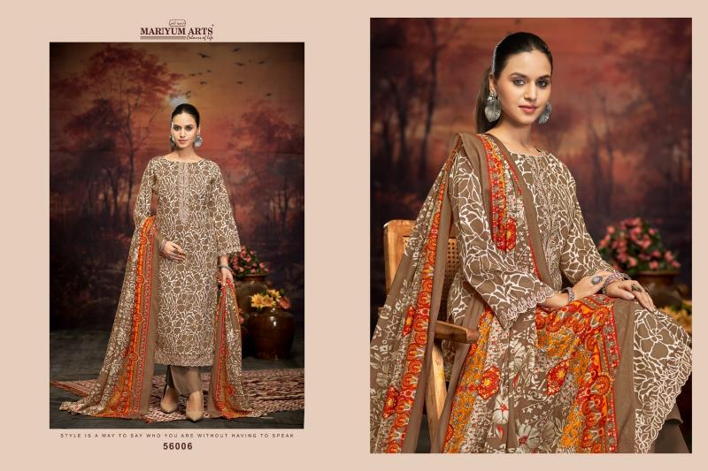 Mariyum Five Star catalog chanderi dress material suppliers in surat