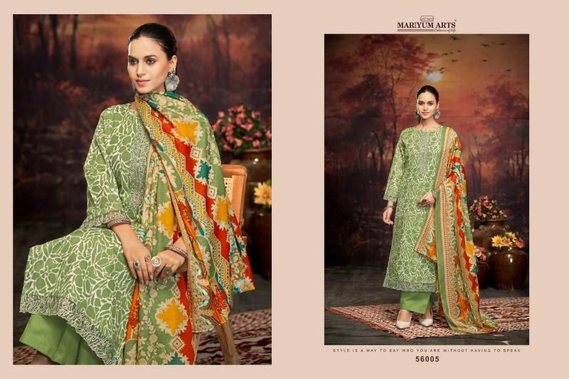Mariyum Five Star catalog chanderi dress material suppliers in surat